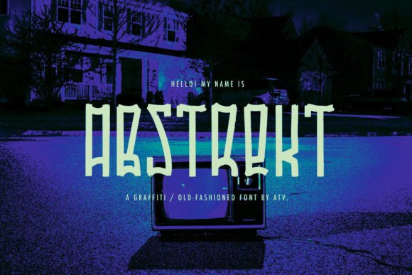 Abstrekt: A Handwritten Display Font with Urban Soul