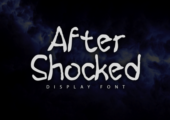 Aftershocked Display Font for Spooky-Chic Craft Projects