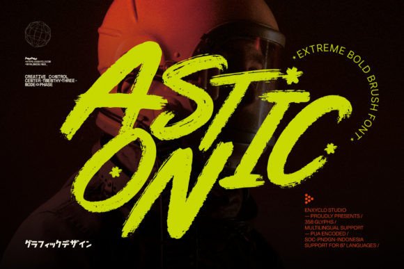 Astonic: A Bold Display Font That Elevates Real Small Business Branding