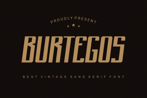 Burtegos: A Display Font That Commands Attention