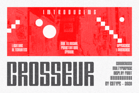 Crosseur: A Modern Display Font for Digital Branding