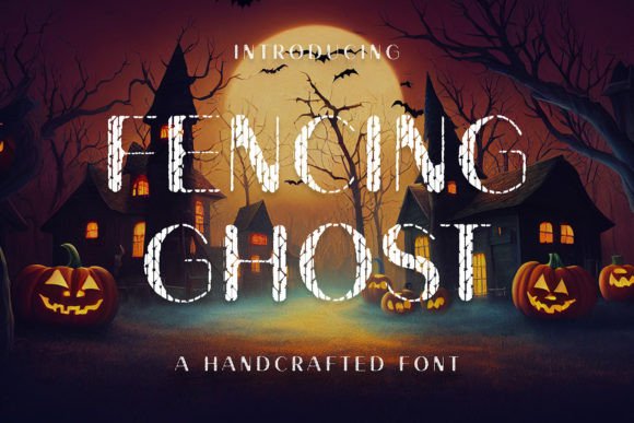 Fencing Ghost: A Creepy Handwritten Display Font for Spooky Makers