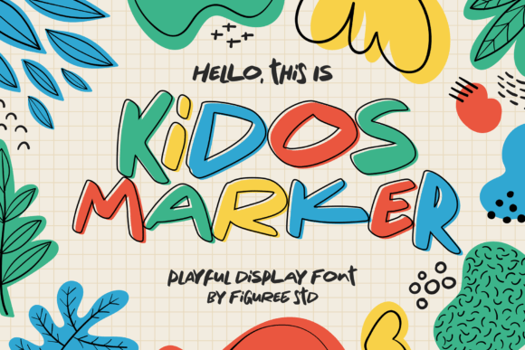 Kidos Marker Font: Playful, Bold & Perfect for Handmade Labels
