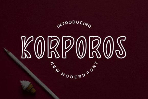Korporos: A Refined Display Font for Digital Branding