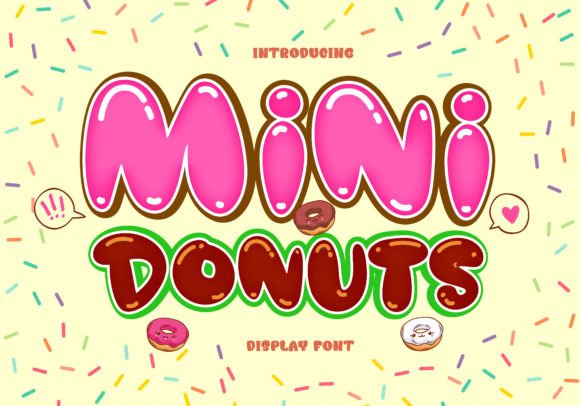 Mini Donuts: A Playful Display Font That Delivers Joy in Digital Layouts