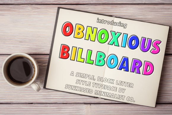 Obnoxious Billboard: A Friendly Display Font for Real Small Businesses