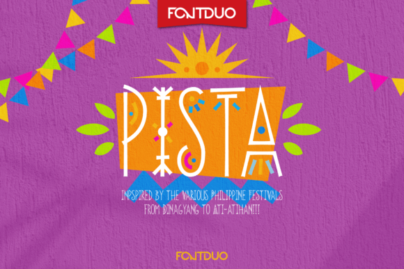 Pista: A Festive Display Typeface for Campaign Joy