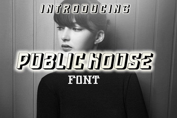 Public House: A Futuristic Display Font That Commands Attention