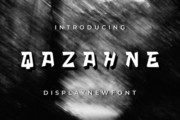Qazahne: A Display Font That Stops Scrolling