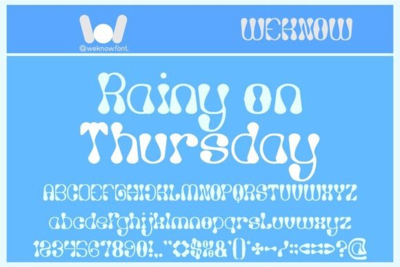 Rainy Day on Thursday: A Display Font That Sets the Mood