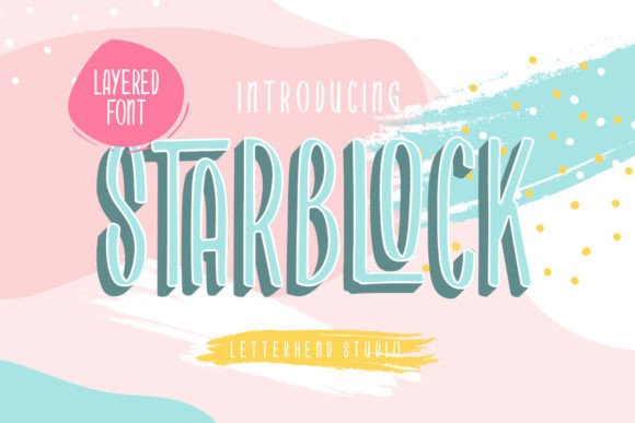Starblock: A Playful Display Font That Lifts Your Brand