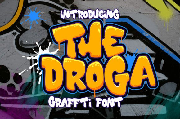 The Droga: A Bold Display Font for Handmade Brands