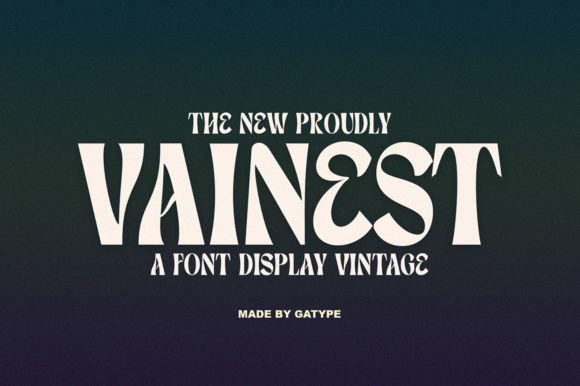 Vainest: A Vintage Display Font That Elevates Digital Branding