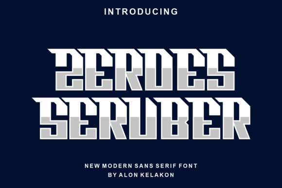 Zeroes Seruber: A Display Font That Elevates Digital Branding